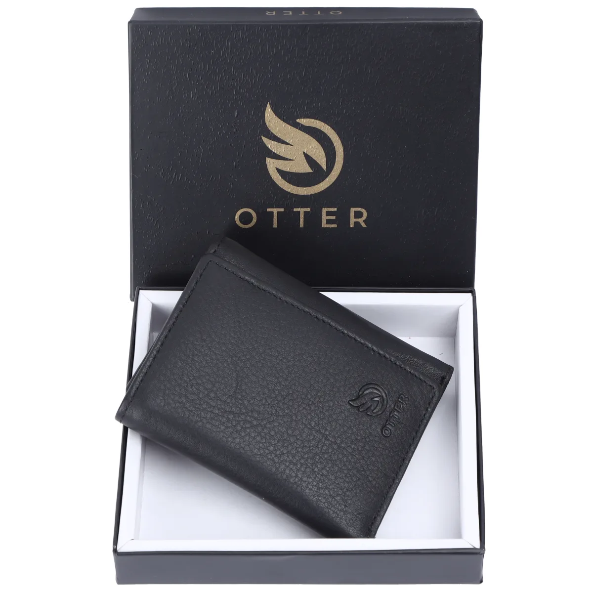 Men's 7-Card Genuine Leather Wallet with Coin Pocket – Black (2215)