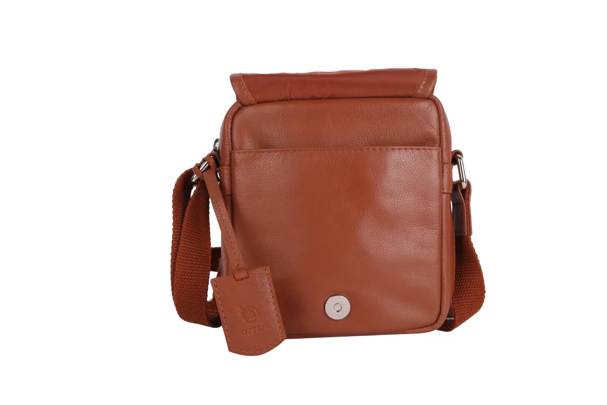 Genuine Leather Sling Bag – Tan (0606), additional view 12