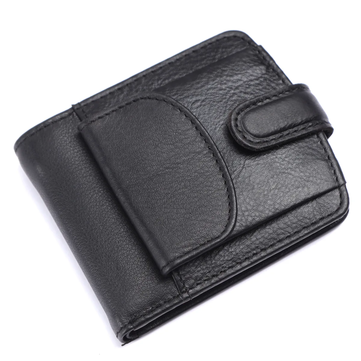 Men's 10-Card Genuine Leather Wallet – Black (2216), additional view 2