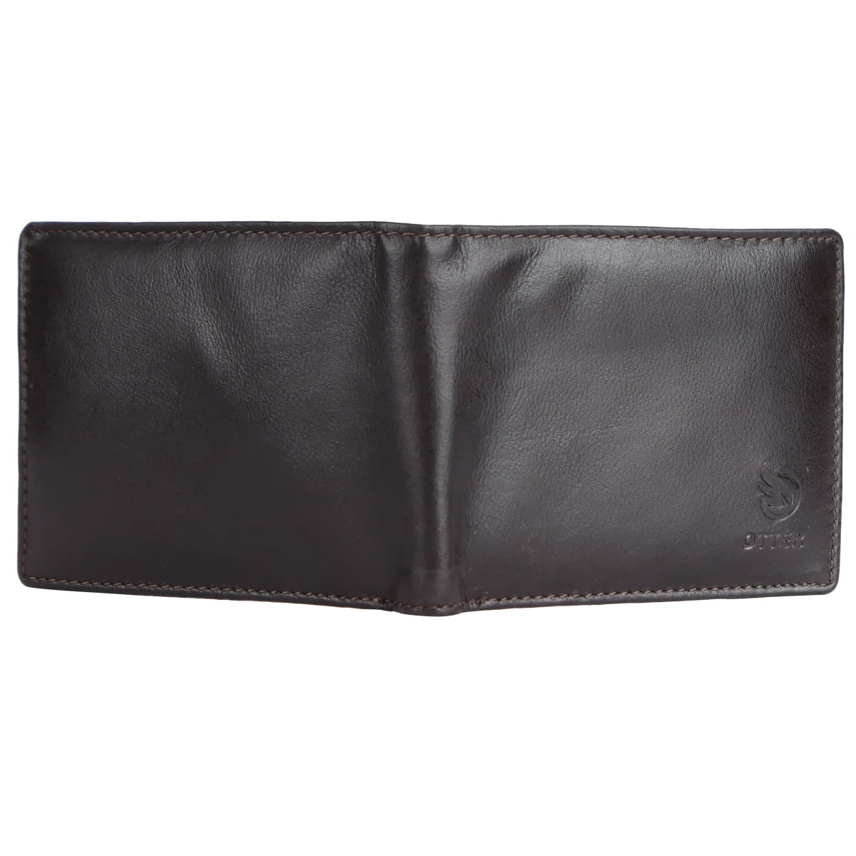 Men's 3-Card Genuine Leather Wallet with Coin Pocket – Brown (2226), additional view 3