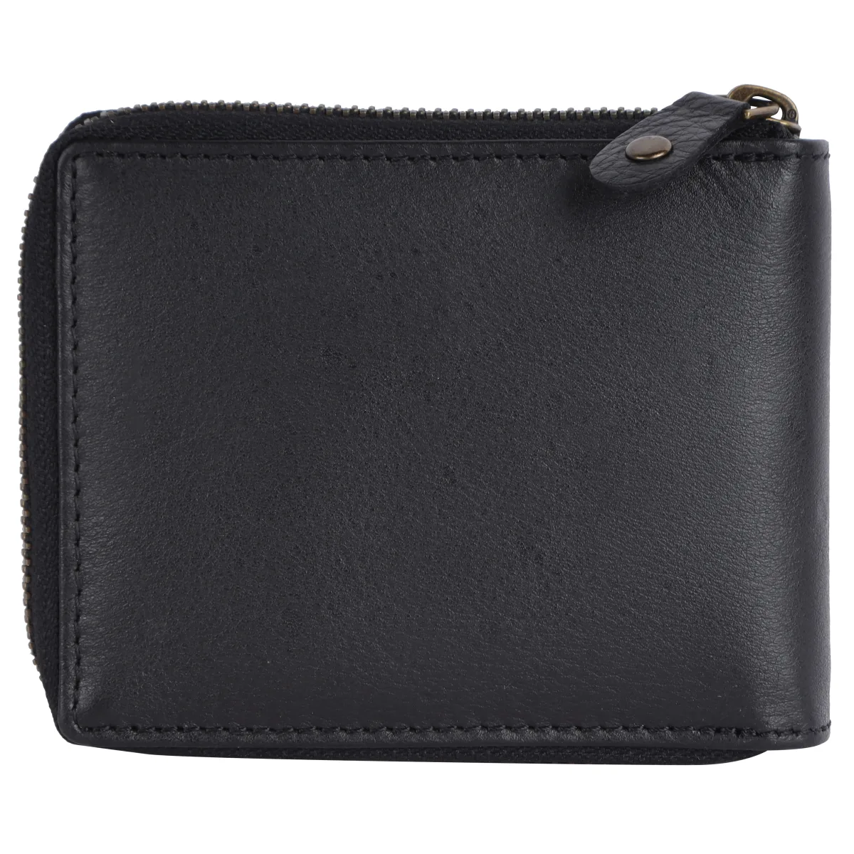 Men's 9-Card Genuine Leather Wallet with Coin Pocket – Black (2224), additional view 2