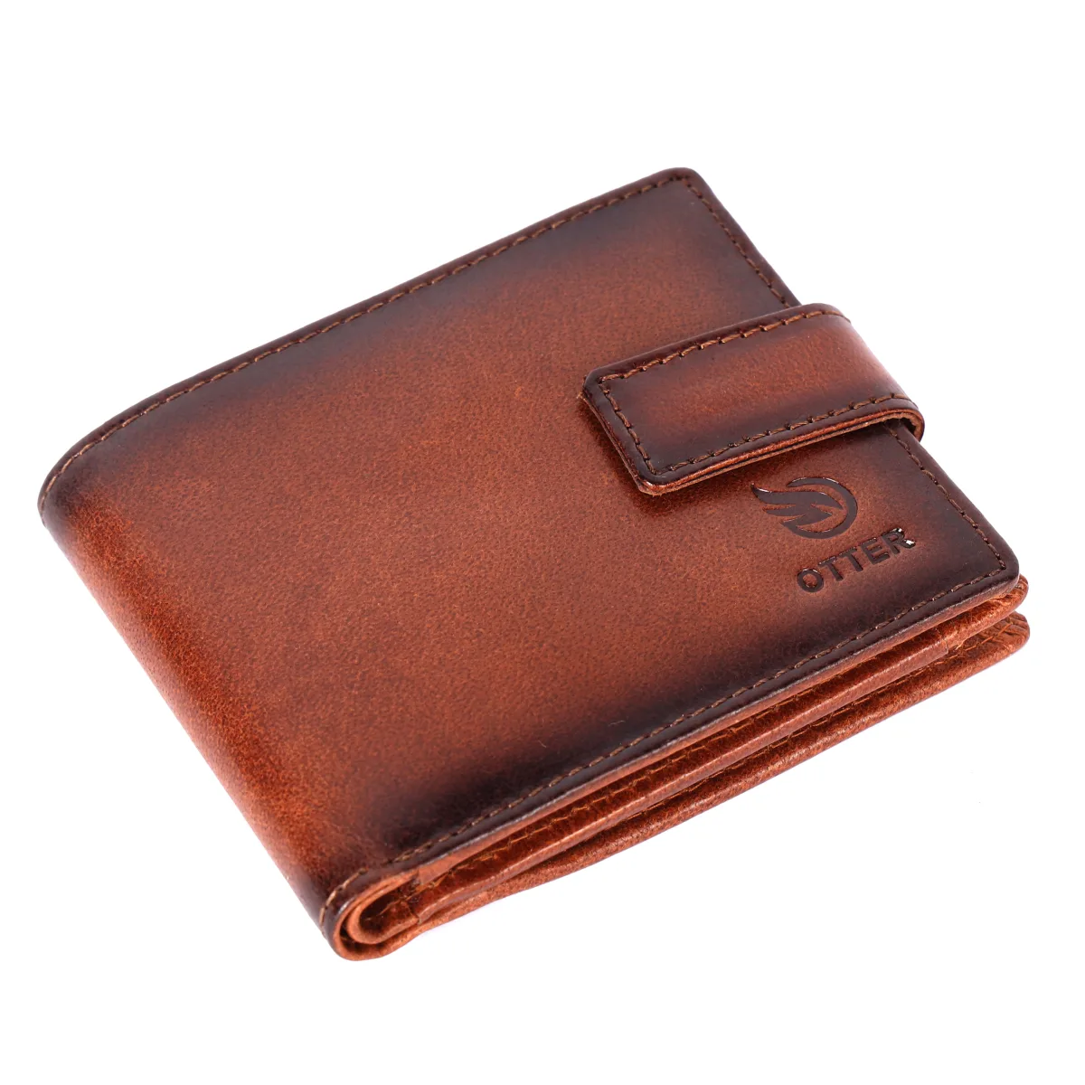 Men's 12-Card Vintage Genuine Leather Wallet – Brown (2236)