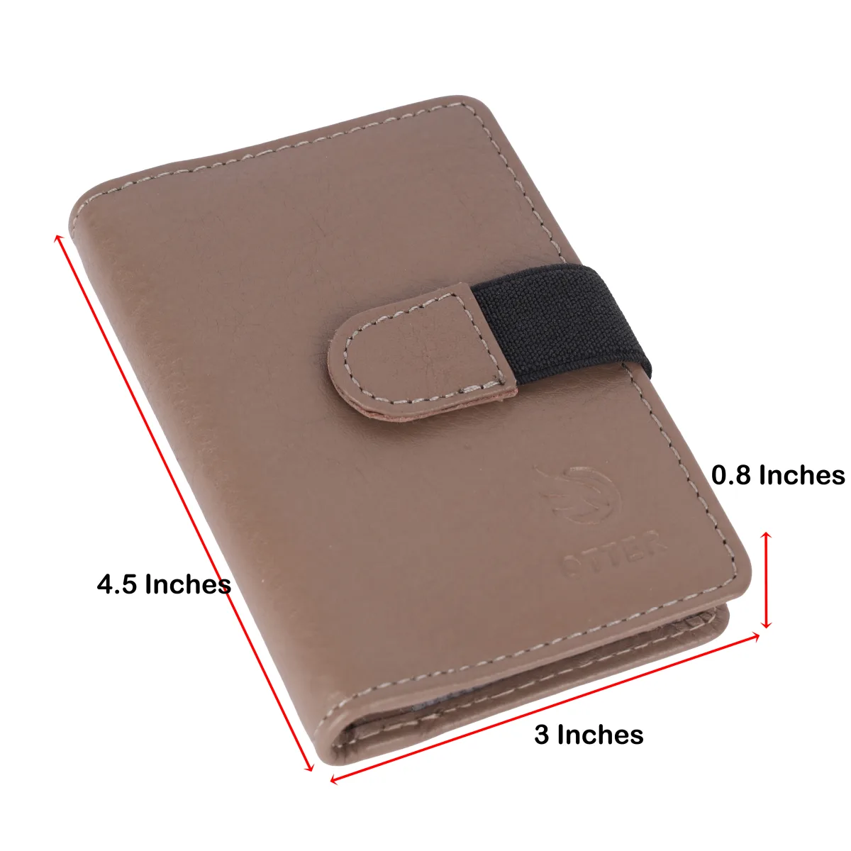 Men's 20-Card Genuine Leather Card Holder – Grey (2221), additional view 5