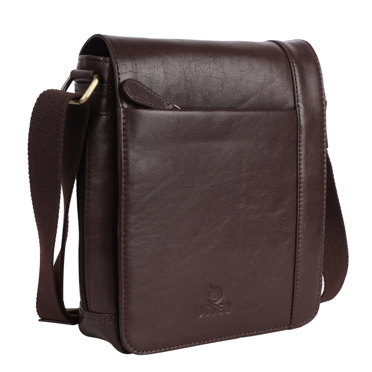 Genuine Leather Sling Bag – Brown (0607), additional view 7