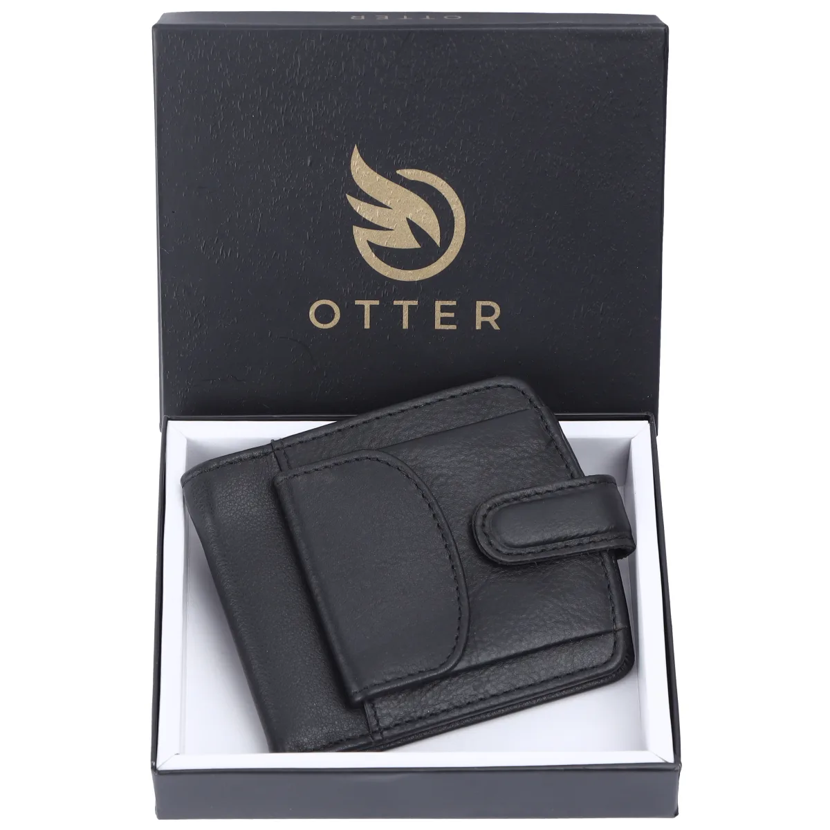 Men's 10-Card Genuine Leather Wallet – Black (2216)