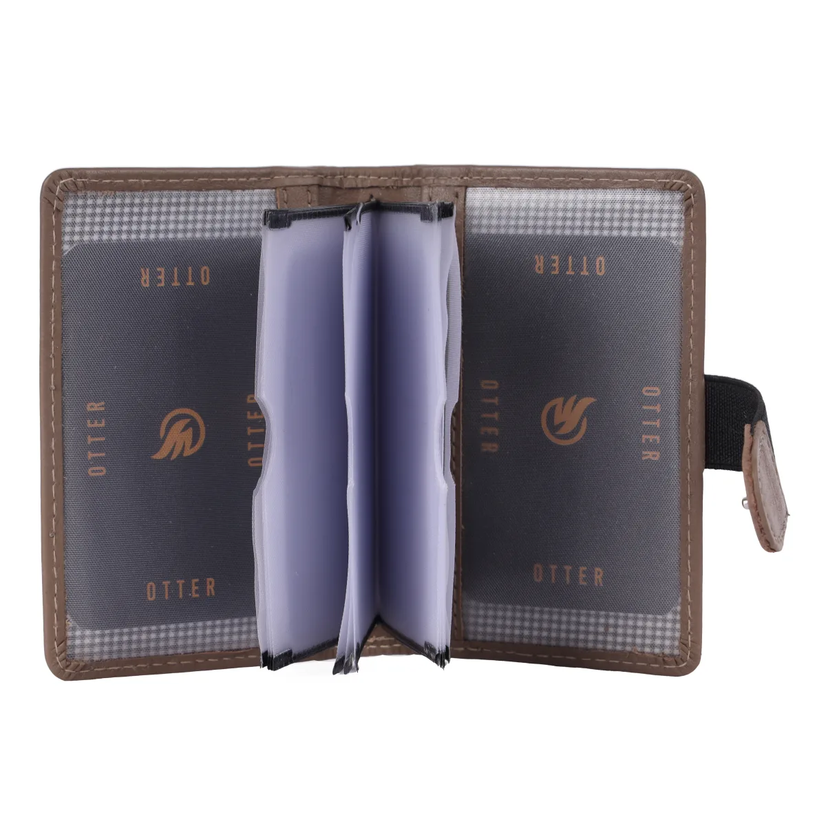 Men's 20-Card Genuine Leather Card Holder – Grey (2221), additional view 3