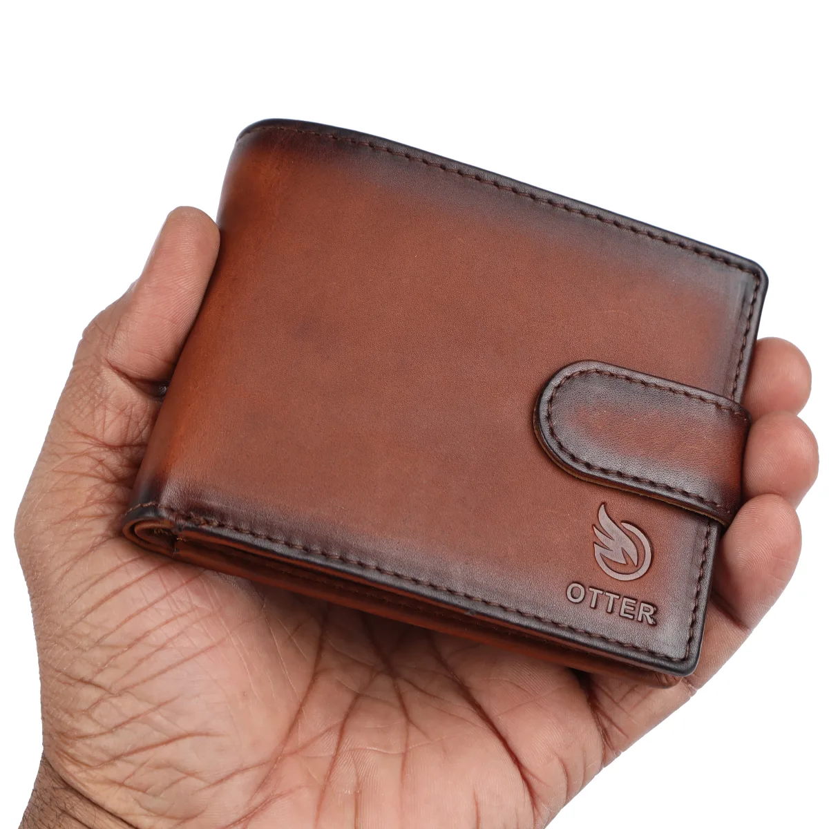 Men's 12-Card Vintage Genuine Leather Wallet – Brown (2233), additional view 12