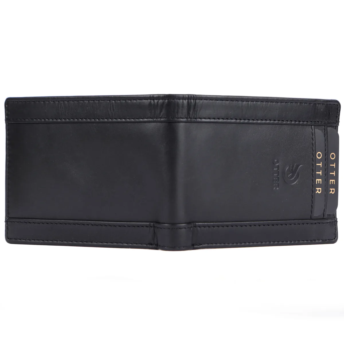 Men's 10-Card Genuine Leather Wallet – Black (2228), additional view 2