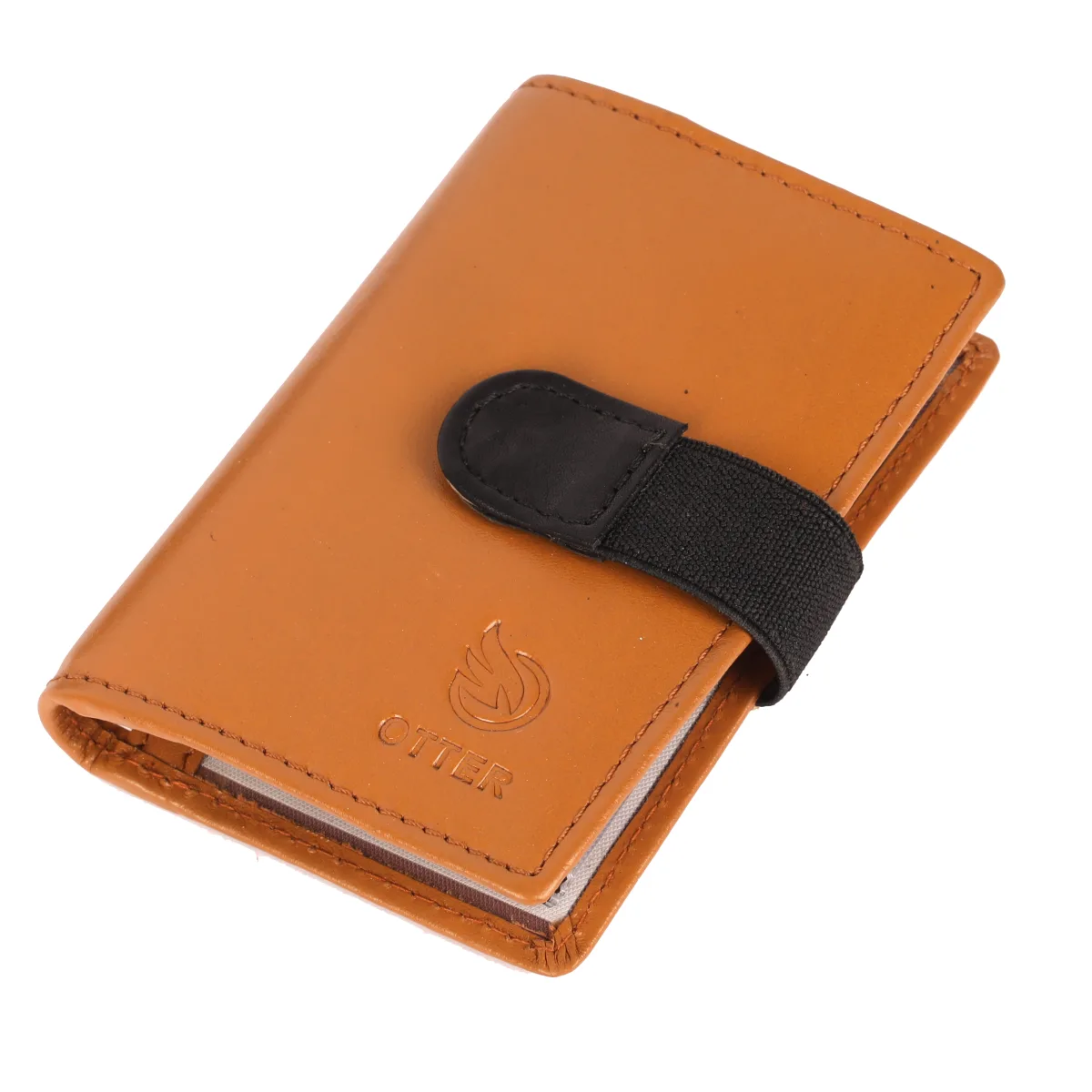 Men's 20-Card Genuine Leather Card Holder – Tan (2221), additional view 2