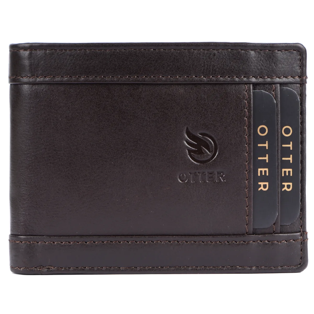 Men's 10-Card Genuine Leather Wallet – Brown (2228), additional view 10