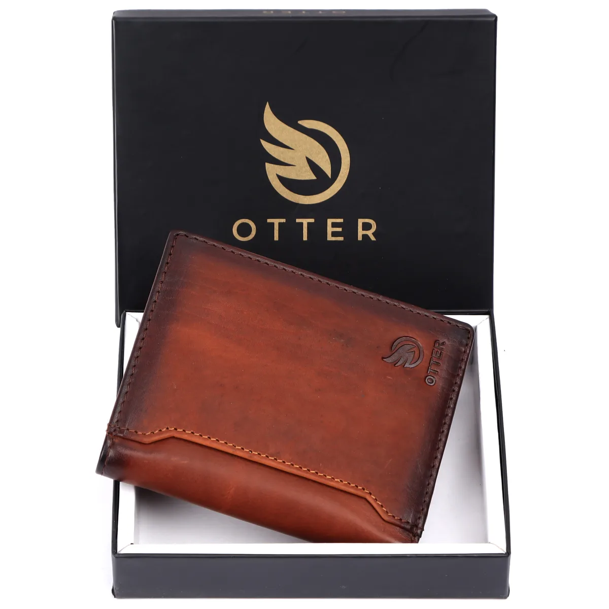 Men's 12-Card Vintage Genuine Leather Wallet – Brown (2234), additional view 8