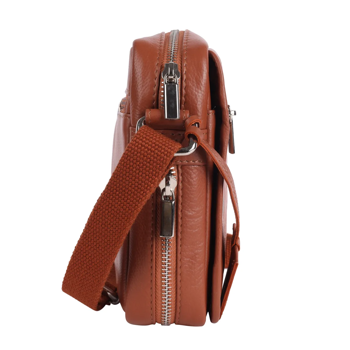 Genuine Leather Sling Bag – Tan (0606), additional view 8