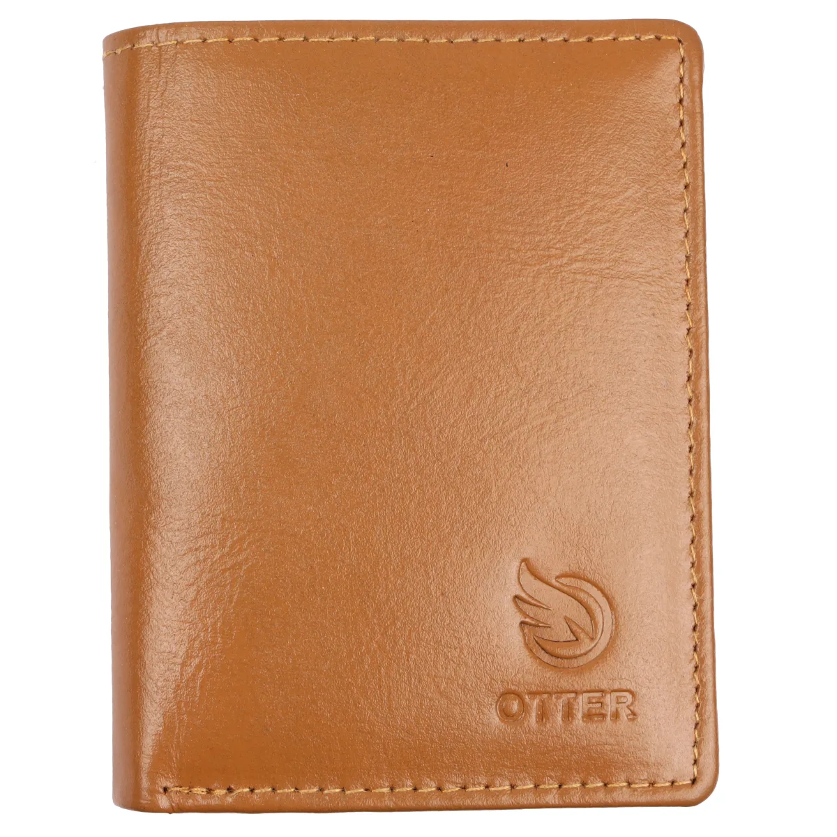 Men's 10-Card Genuine Leather Wallet – Tan (2231)