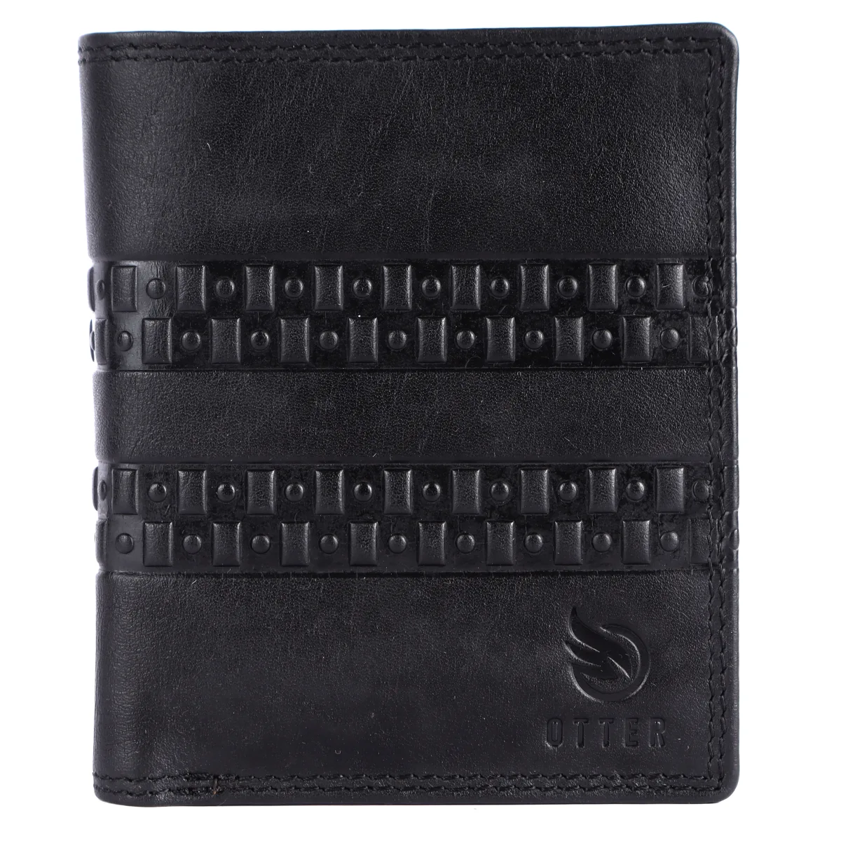 Men's 7-Card Genuine Leather Wallet with Coin Pocket – Black (2205), additional view 4