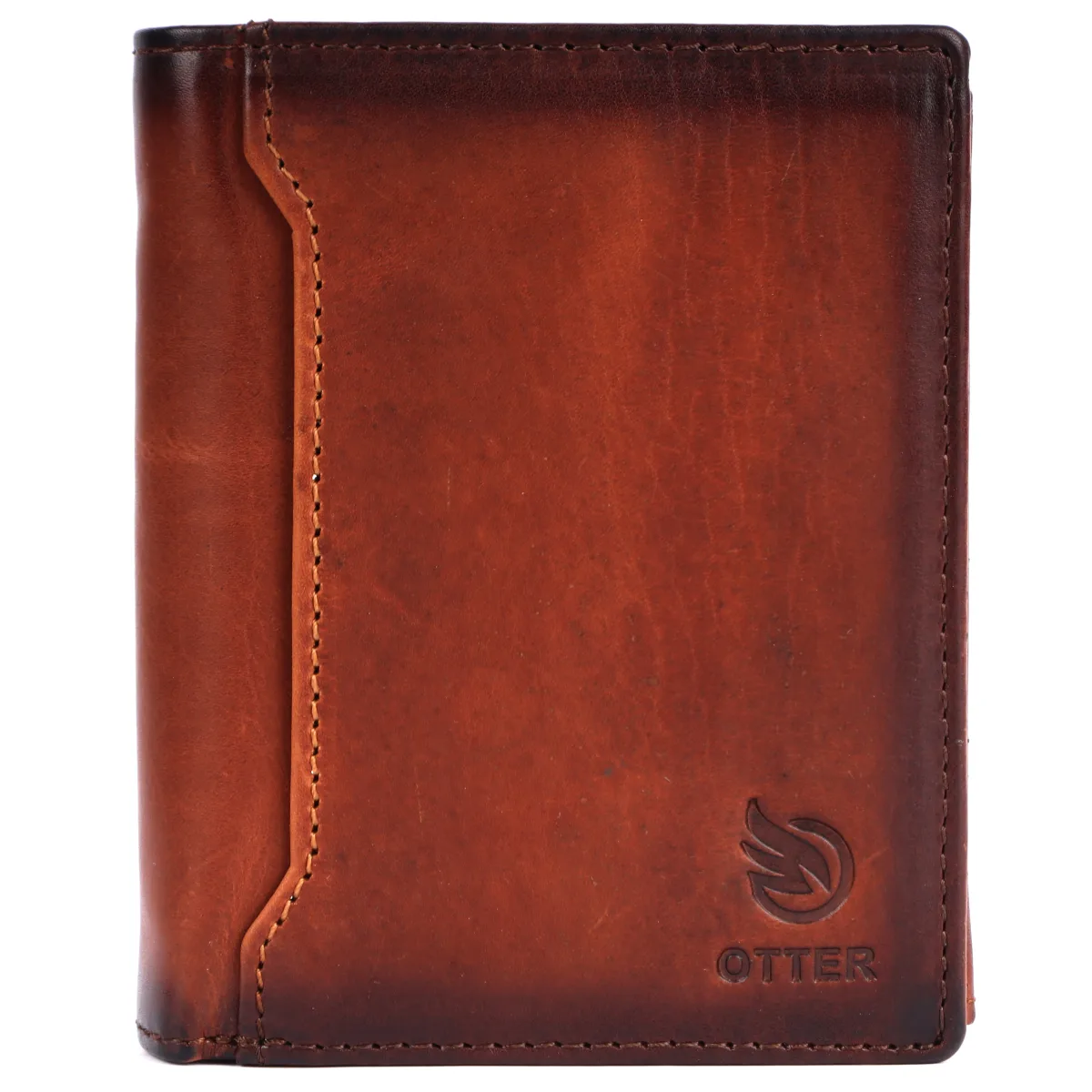 Men's 12-Card Vintage Genuine Leather Wallet – Brown (2234)