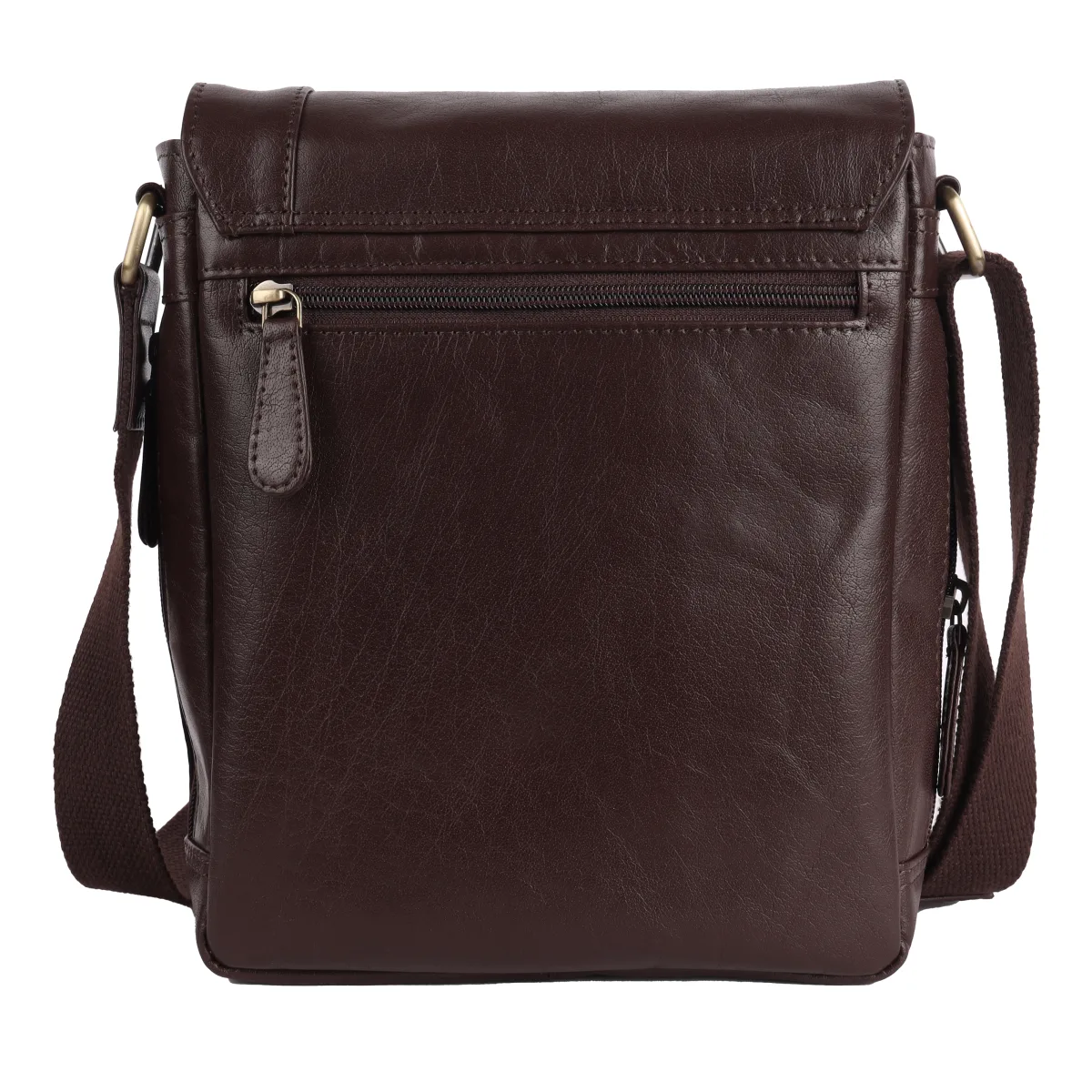 Genuine Leather Sling Bag – Brown (0607), additional view 9