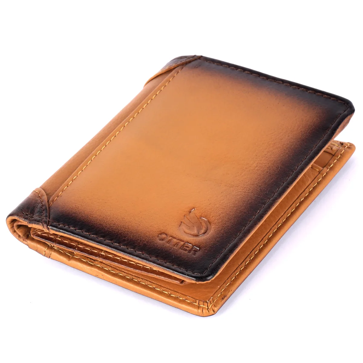 Men's 8-Card Vintage Genuine Leather Wallet – Tan (2234), additional view 6