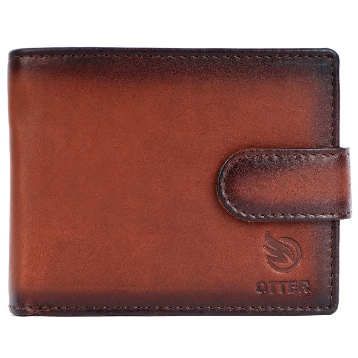 Men's 12-Card Vintage Genuine Leather Wallet – Brown (2233)