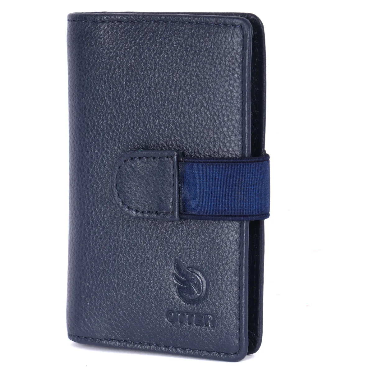 Men's 20-Card Genuine Leather Card Holder – Blue (2221), additional view 2
