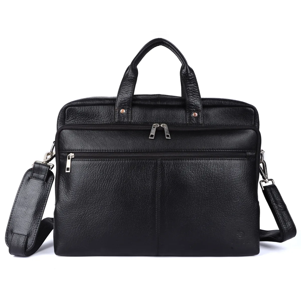Genuine Leather Laptop Bag – Black (0605), additional view 2