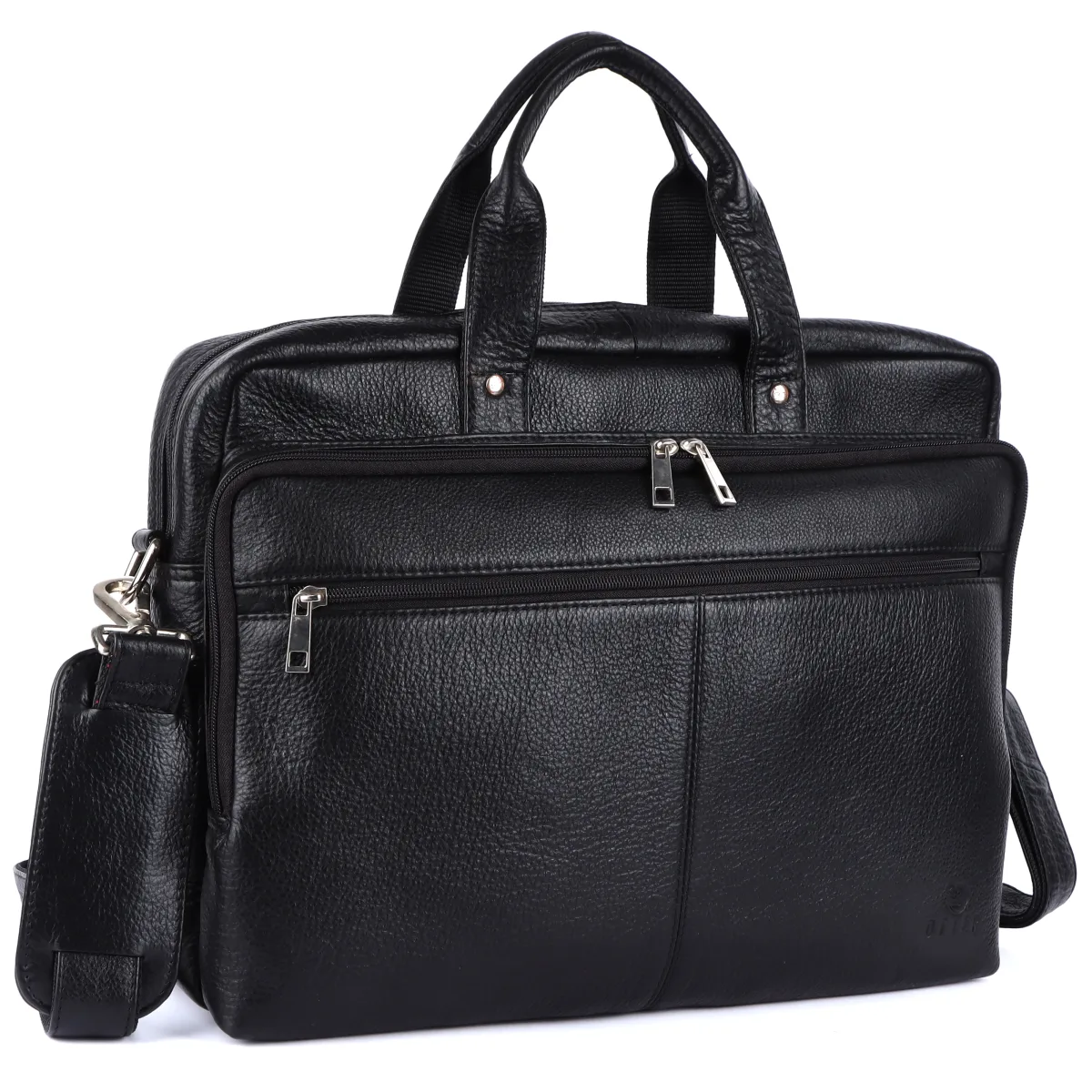 Genuine Leather Laptop Bag – Black (0605), additional view 3