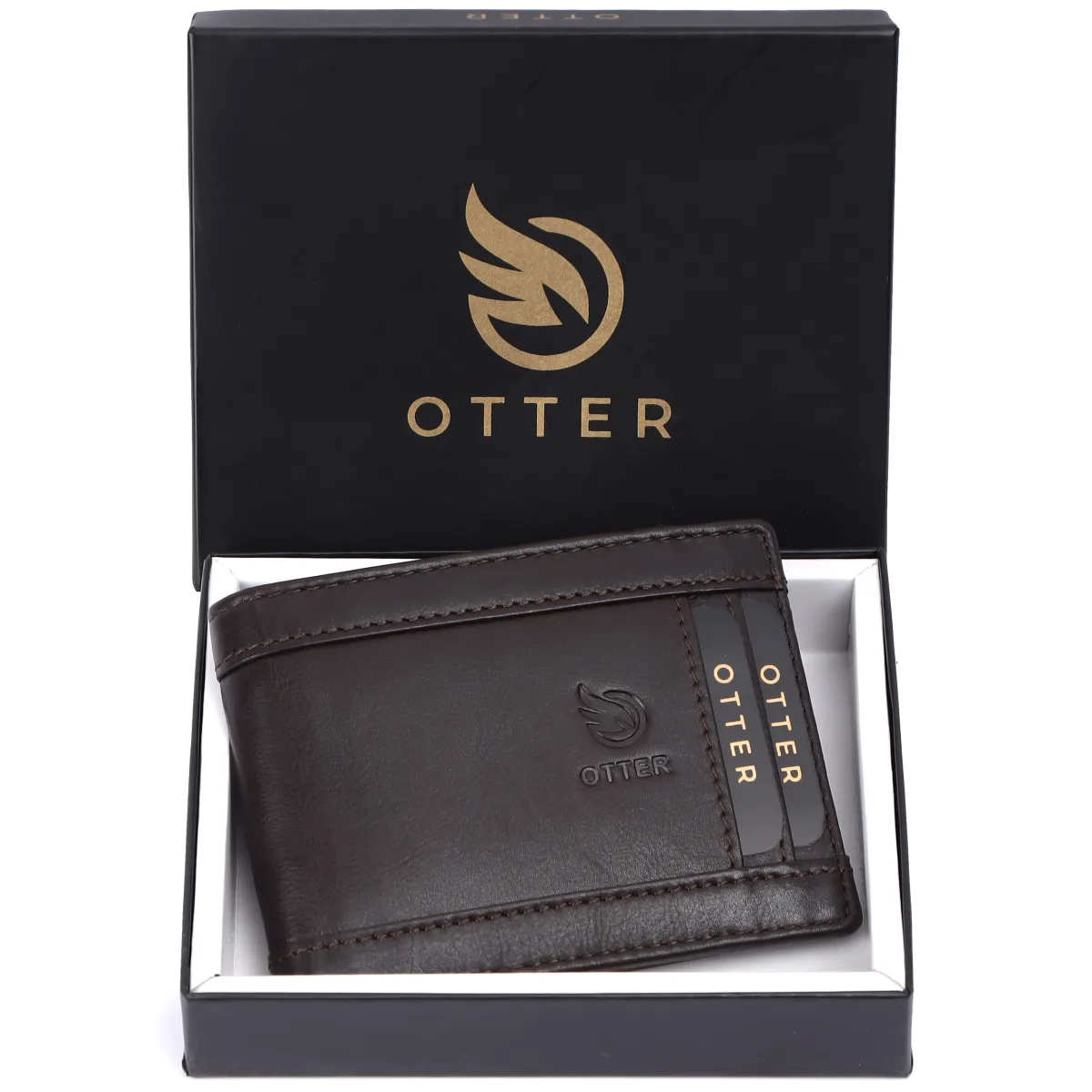 Men's 10-Card Genuine Leather Wallet – Brown (2228), additional view 5