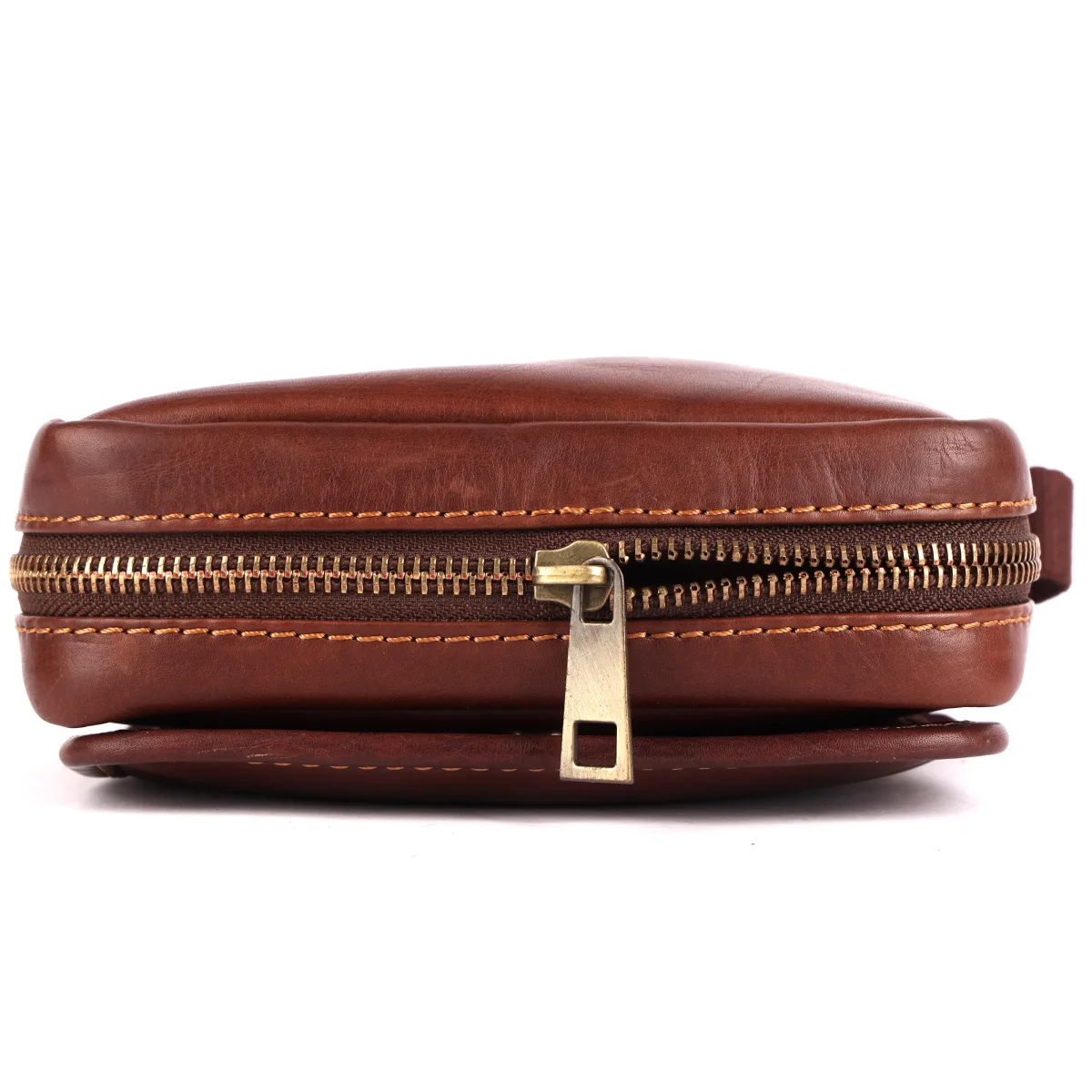 Genuine Leather Sling Bag – Brown (0606), additional view 10