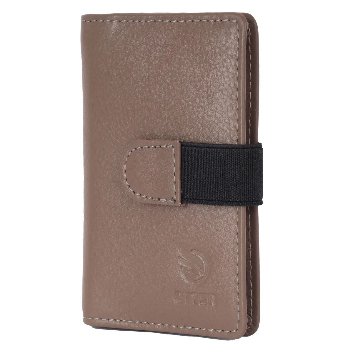Men's 20-Card Genuine Leather Card Holder – Grey (2221), additional view 2