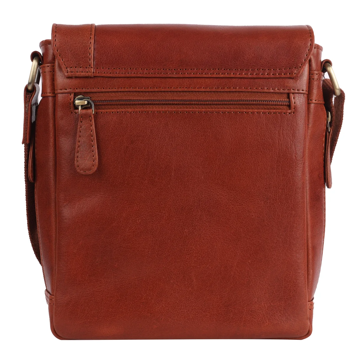 Genuine Leather Sling Bag – Tan (0607), additional view 9