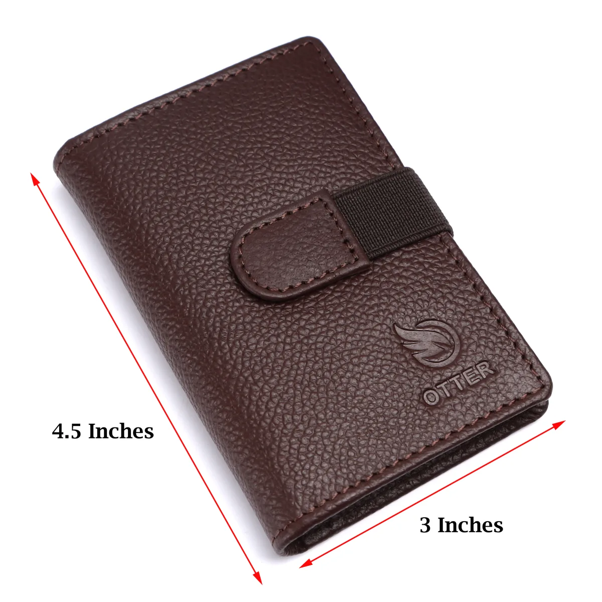 Men's 20-Card Genuine Leather Card Holder – Brown (2221), additional view 5