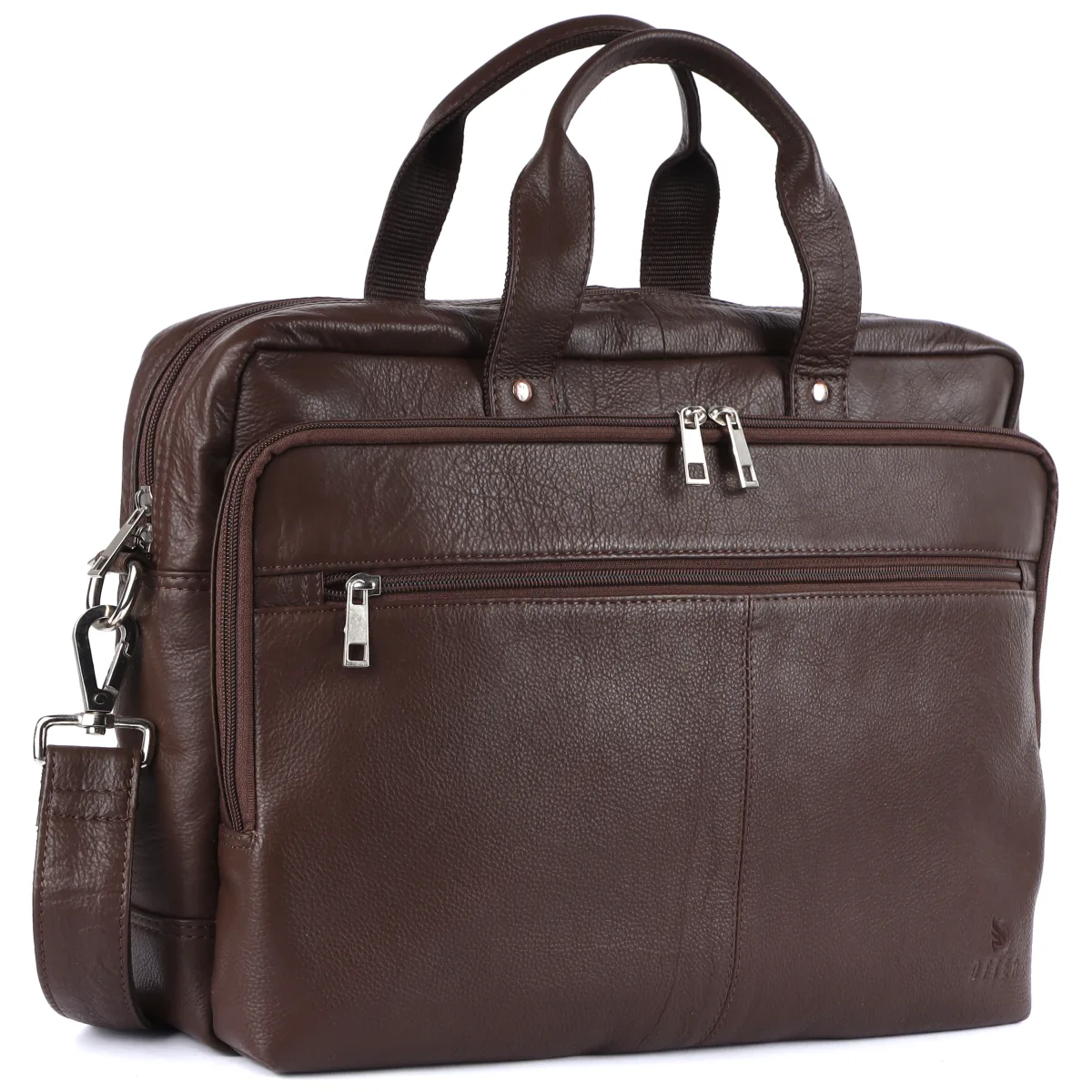Genuine Leather Laptop Bag – Brown (0605), additional view 3