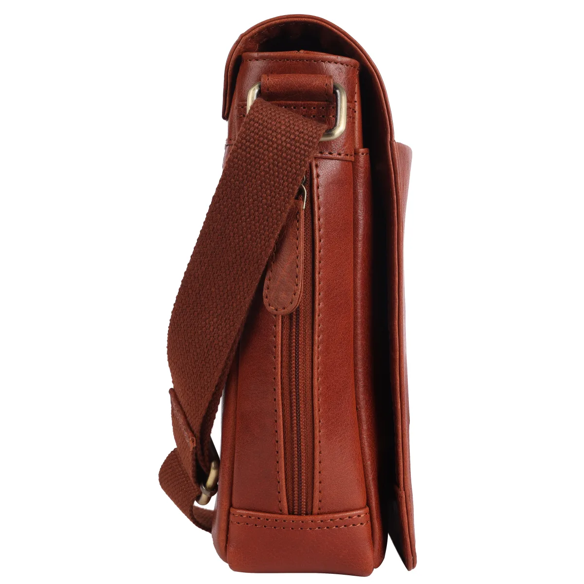 Genuine Leather Sling Bag – Tan (0607), additional view 8