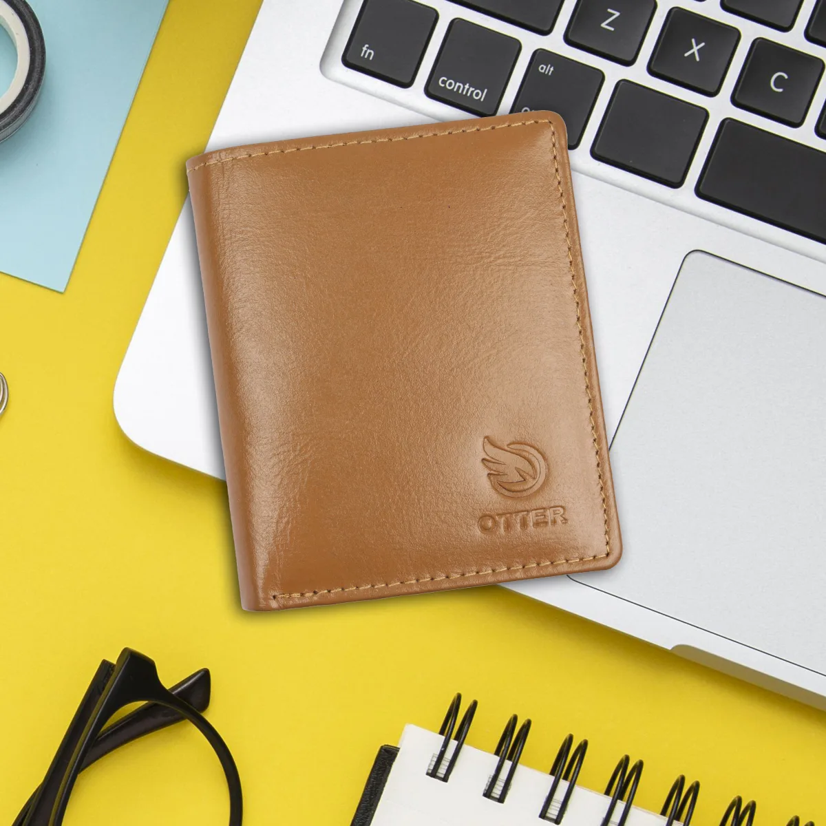 Men's 10-Card Genuine Leather Wallet – Tan (2231), additional view 10