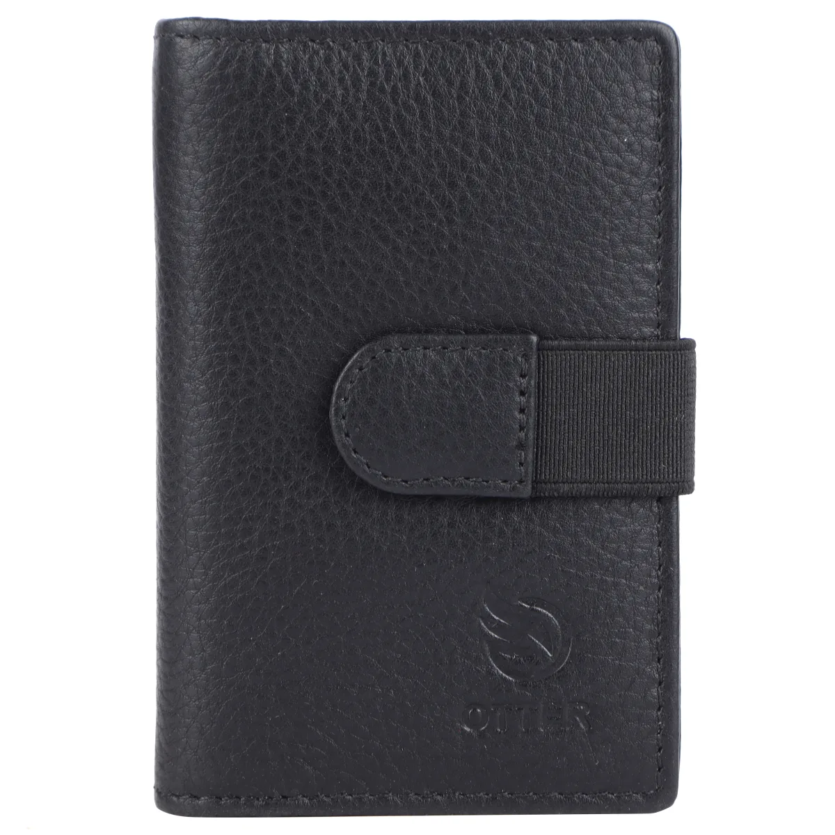 Men's 20-Card Genuine Leather Card Holder – Black (2221), additional view 3
