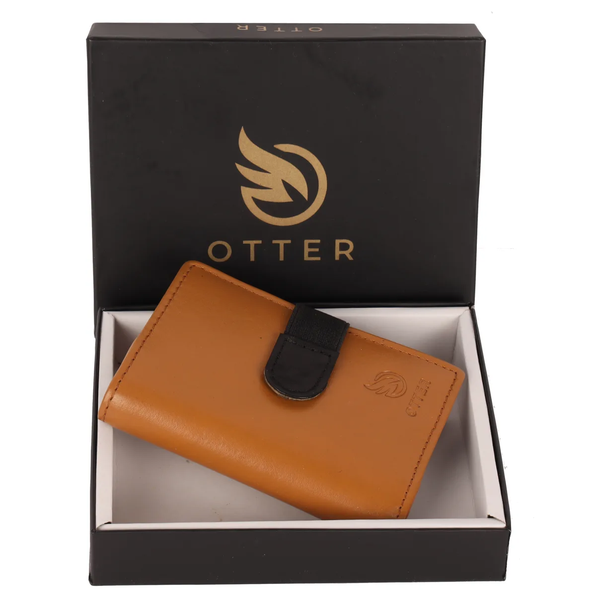 Men's 20-Card Genuine Leather Card Holder – Tan (2221), additional view 3