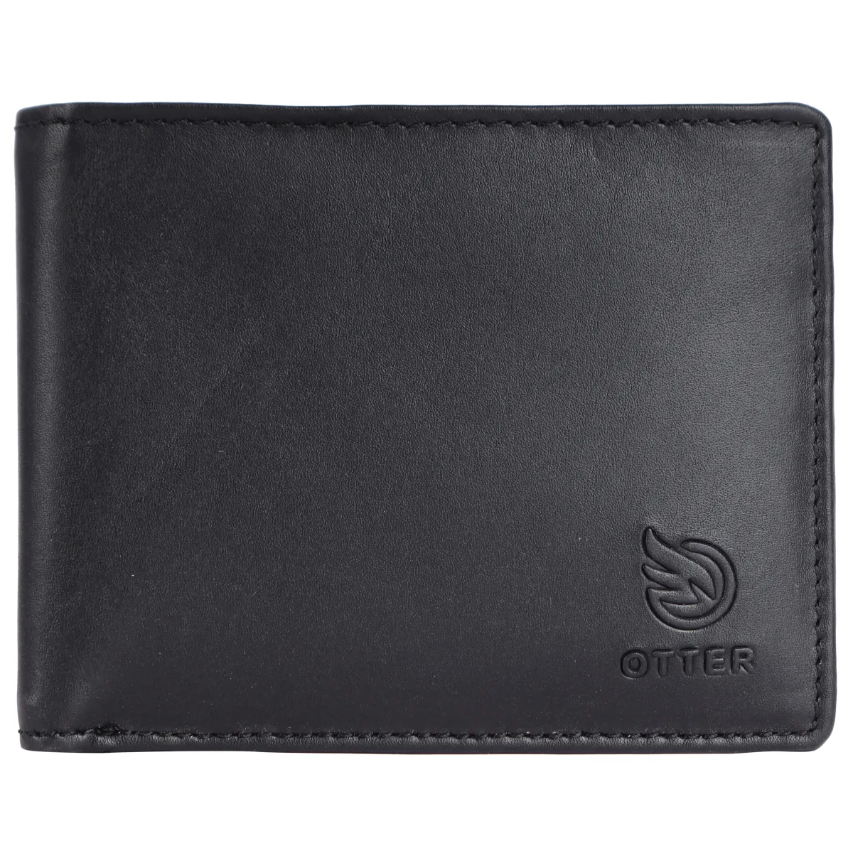 Men's 3-Card Genuine Leather Wallet with Coin Pocket – Black (2226)