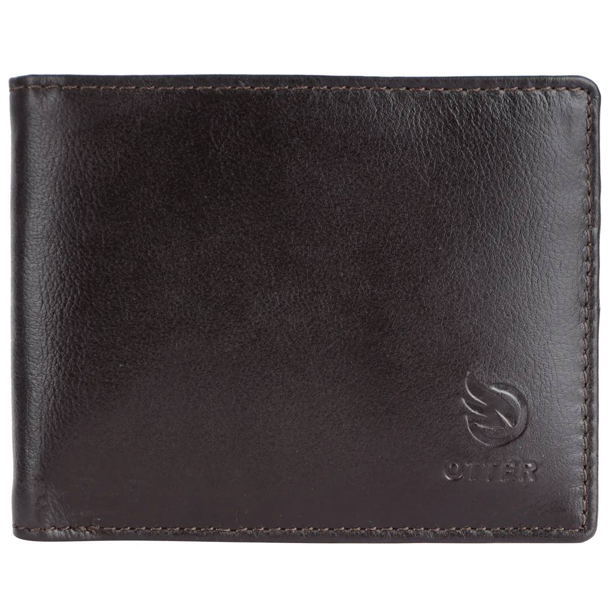 Men's 3-Card Genuine Leather Wallet with Coin Pocket – Brown (2226), additional view 2