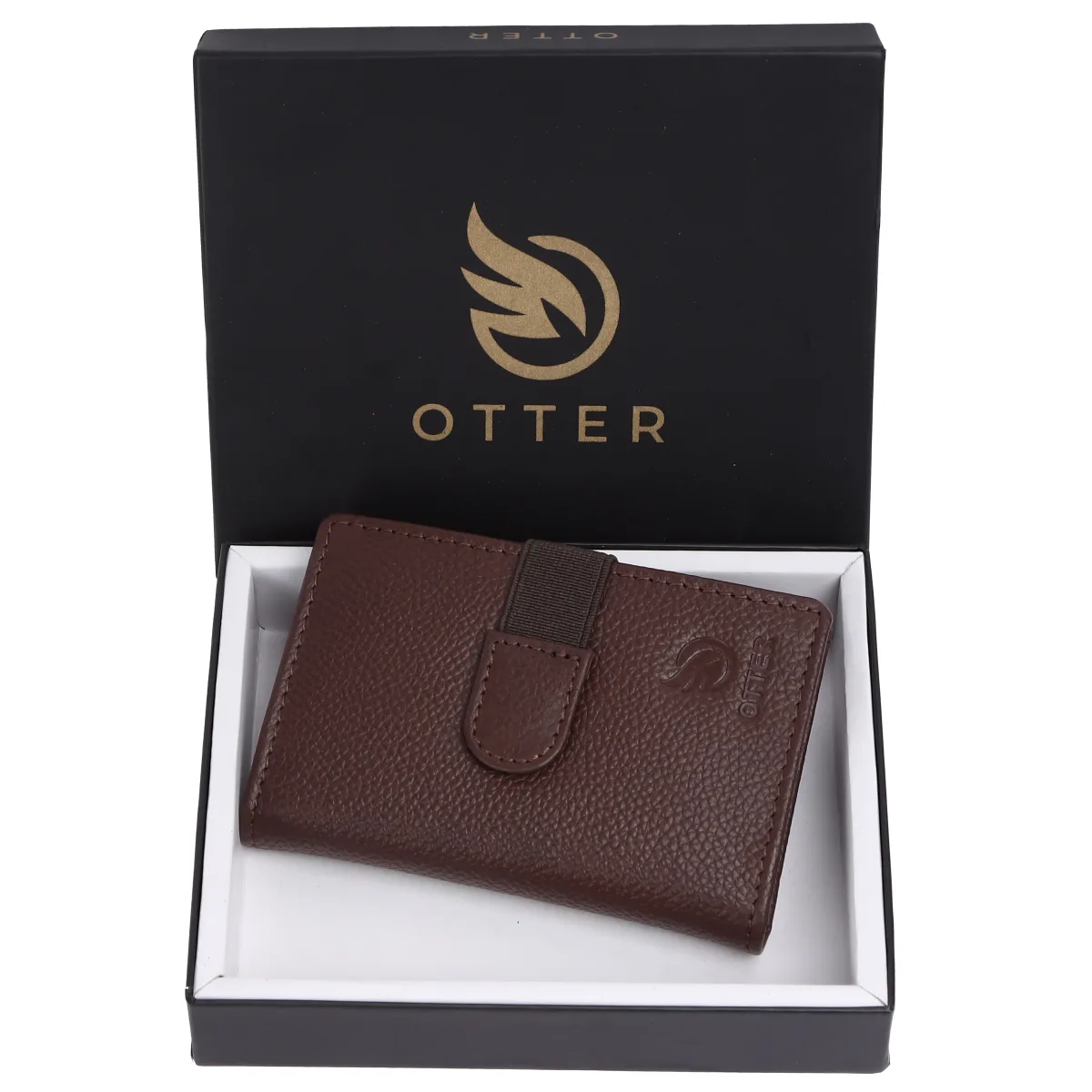 Men's 20-Card Genuine Leather Card Holder – Brown (2221), additional view 7