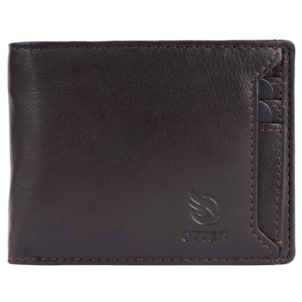 Men's 10-Card Genuine Leather Wallet – Dark Brown (2230), additional view 9